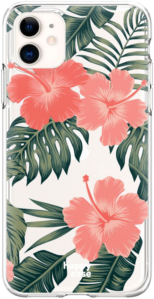 HappyCase Apple iPhone 11 Hoesje Flexibel TPU Tropic Vibe Print afbeelding 1