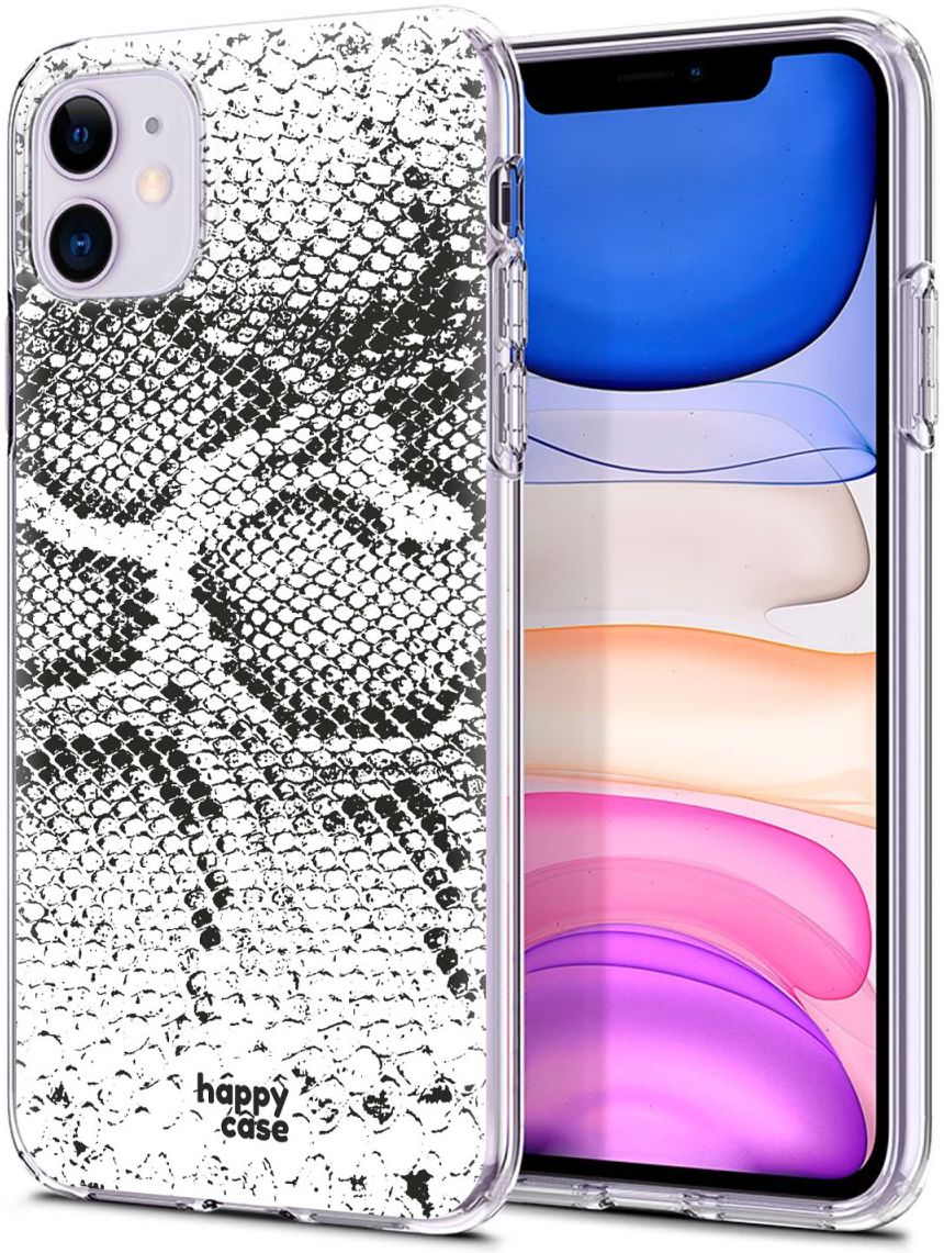 HappyCase Apple iPhone 11 Hoesje Flexibel TPU Slangen Print afbeelding 4