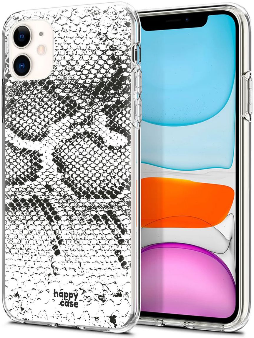 HappyCase Apple iPhone 11 Hoesje Flexibel TPU Slangen Print afbeelding 2