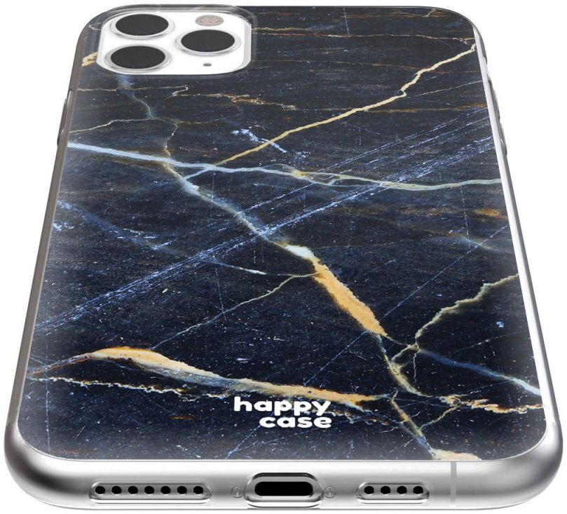 HappyCase iPhone 11 Pro Max Hoesje Flexibel TPU Donker Marmer Print afbeelding 5