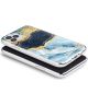 HappyCase iPhone 11 Pro Hoesje Flexibel TPU Blauw Marmer Print
