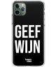 HappyCase iPhone 11 Pro Hoesje Flexibel TPU Geef Wijn Print