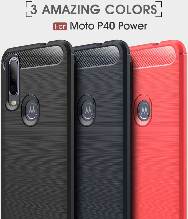 Motorola One Action Geborsteld TPU Hoesje Zwart afbeelding 11