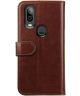 Rosso Element Motorola One Action Hoesje Book Cover Bruin