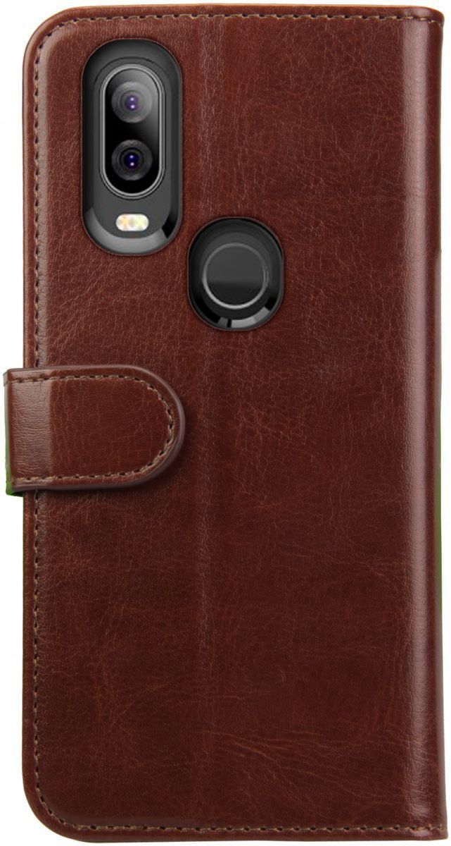 Rosso Element Motorola One Action Hoesje Book Cover Bruin afbeelding 5