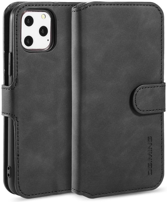 DG Ming Retro Portemonnee Apple iPhone 11 Pro Max Hoesje Zwart afbeelding 3