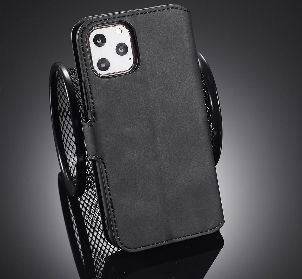 DG Ming Retro Portemonnee Apple iPhone 11 Pro Max Hoesje Zwart afbeelding 9