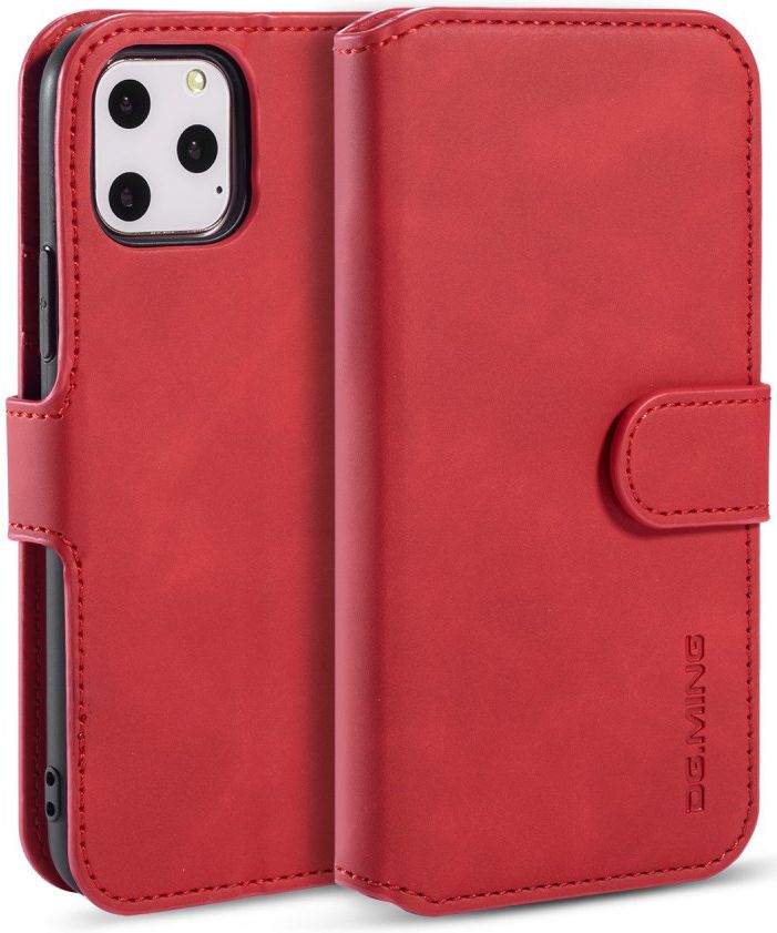 DG Ming Retro Portemonnee Apple iPhone 11 Pro Hoesje Rood afbeelding 3