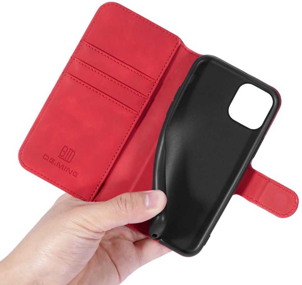 DG Ming Retro Portemonnee Apple iPhone 11 Pro Hoesje Rood afbeelding 4