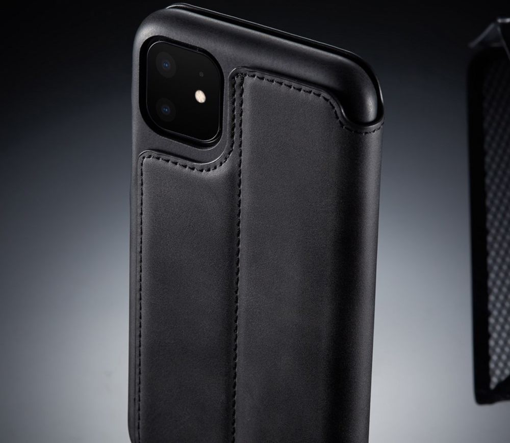 Apple iPhone 11 Retro Portemonnee Bookcase Hoesje Zwart afbeelding 13