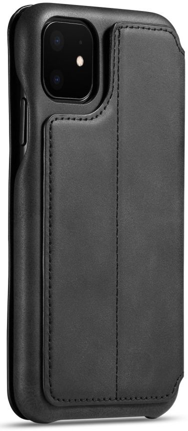 Apple iPhone 11 Retro Portemonnee Bookcase Hoesje Zwart afbeelding 4