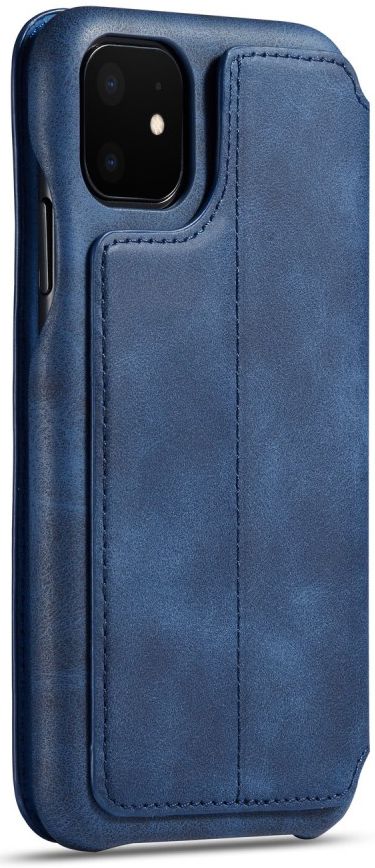 Apple iPhone 11 Retro Portemonnee Bookcase Hoesje Blauw afbeelding 4