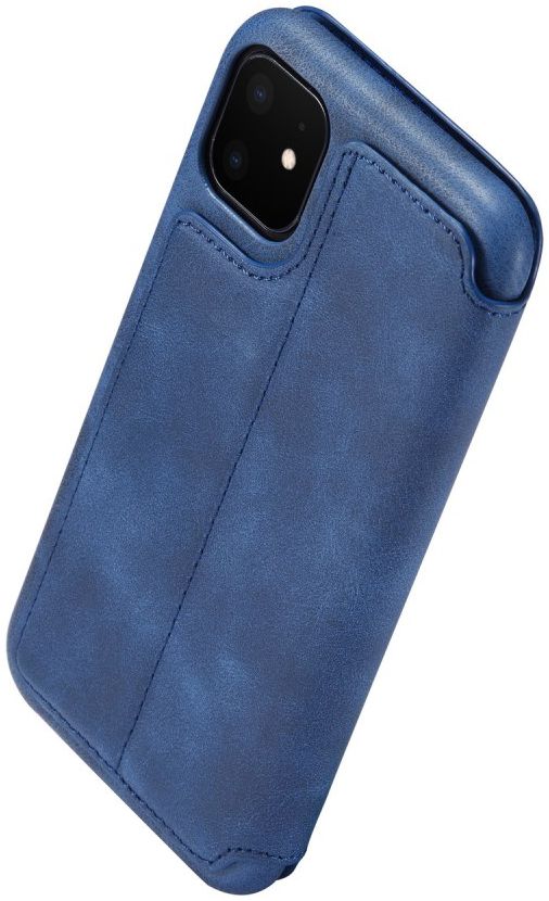 Apple iPhone 11 Retro Portemonnee Bookcase Hoesje Blauw afbeelding 6