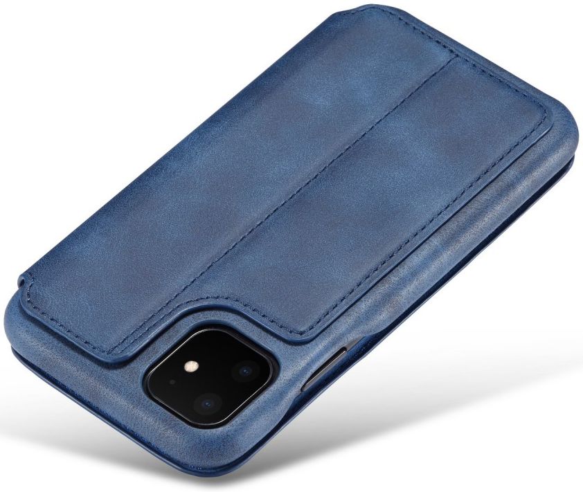 Apple iPhone 11 Retro Portemonnee Bookcase Hoesje Blauw afbeelding 7