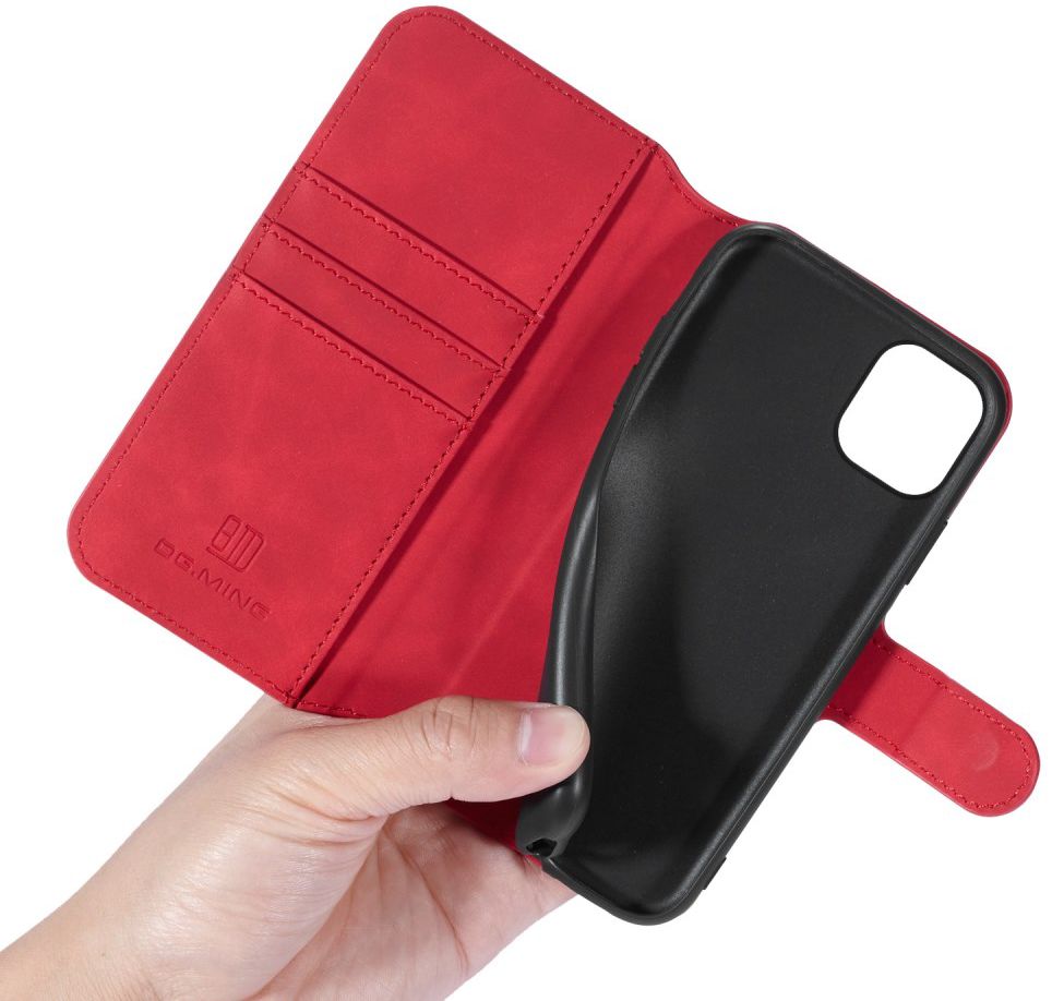 DG Ming Retro Portemonnee Apple iPhone 11 Hoesje Rood afbeelding 4