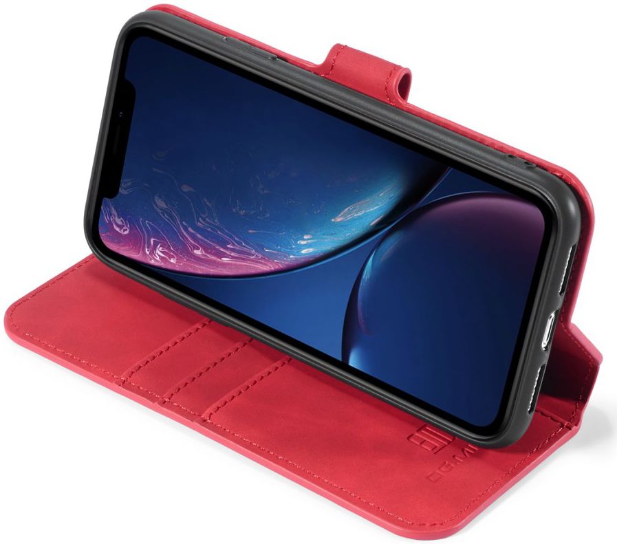 DG Ming Retro Portemonnee Apple iPhone 11 Hoesje Rood afbeelding 2
