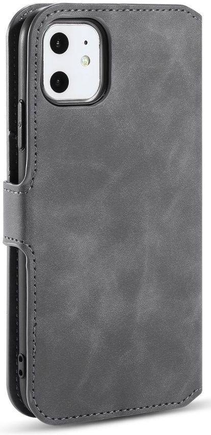 DG Ming Retro Portemonnee Apple iPhone 11 Hoesje Grijs afbeelding 7