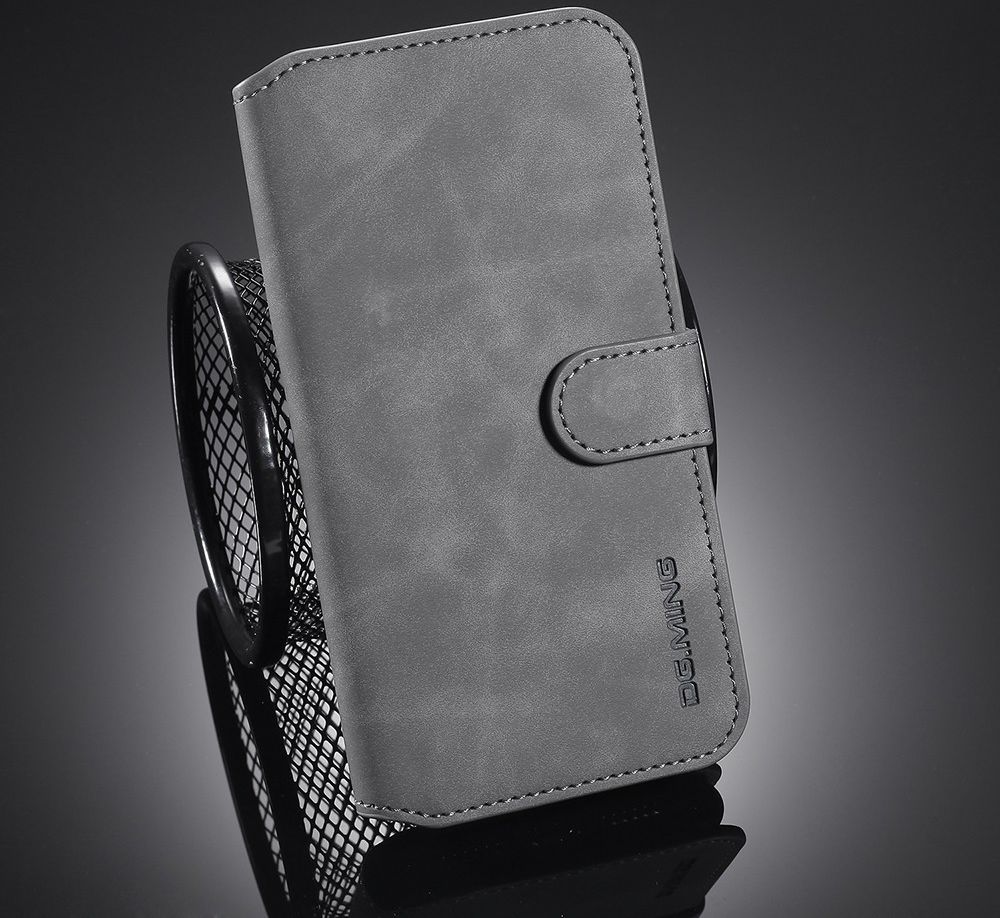 DG Ming Retro Portemonnee Apple iPhone 11 Hoesje Grijs afbeelding 8