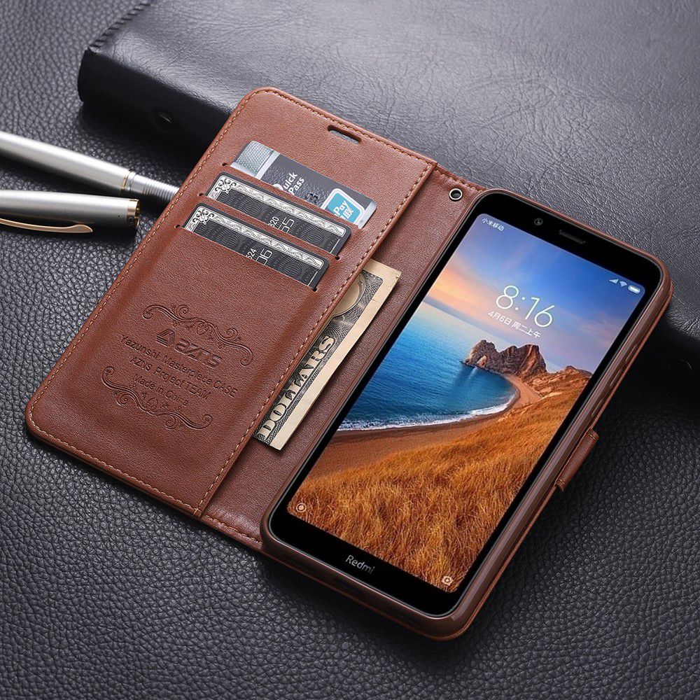 AZNS Portemonnee Xiaomi Redmi 7A Hoesje Bruin afbeelding 12