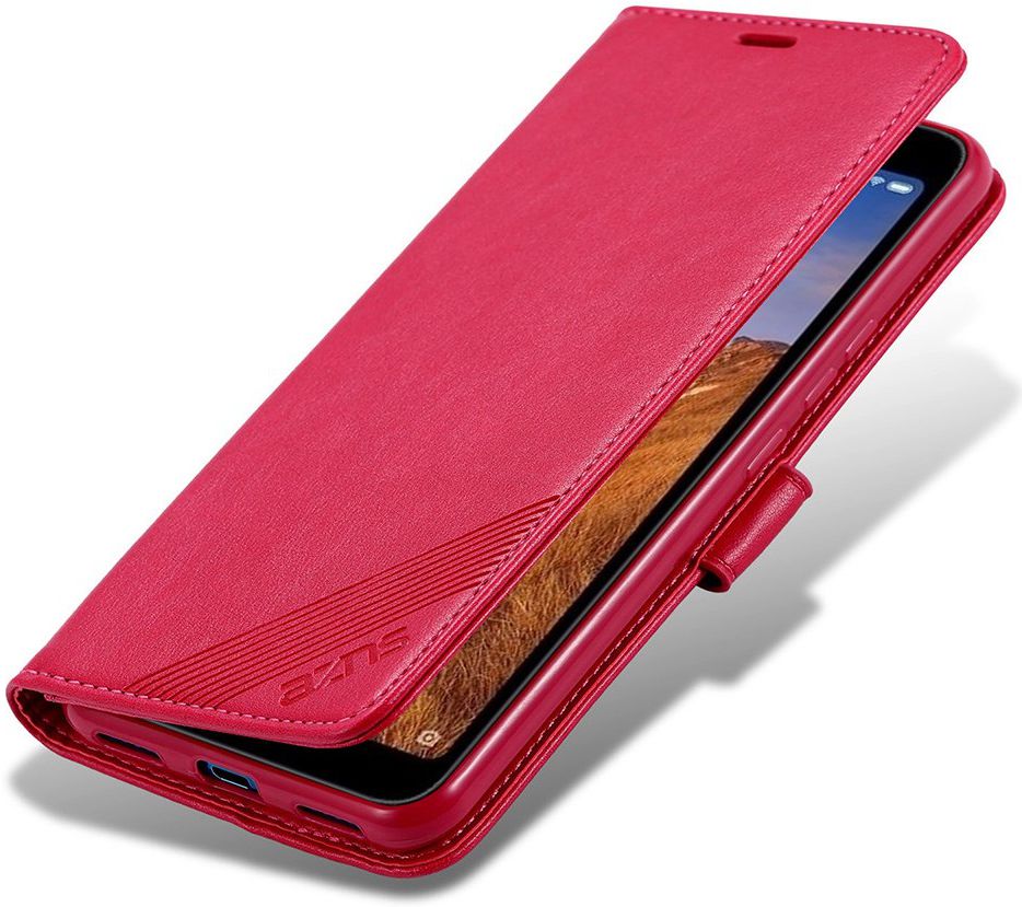 AZNS Portemonnee Xiaomi Redmi 7A Hoesje Rood afbeelding 1