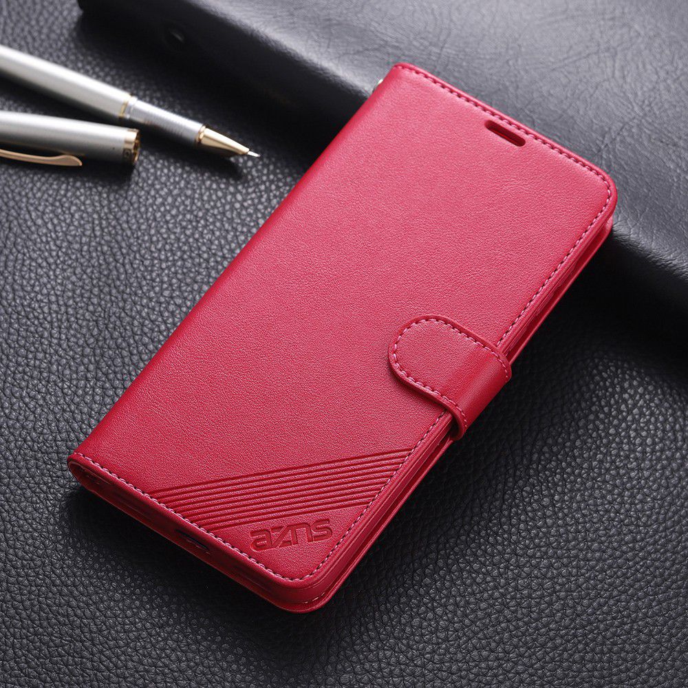 AZNS Portemonnee Xiaomi Redmi 7A Hoesje Rood afbeelding 6