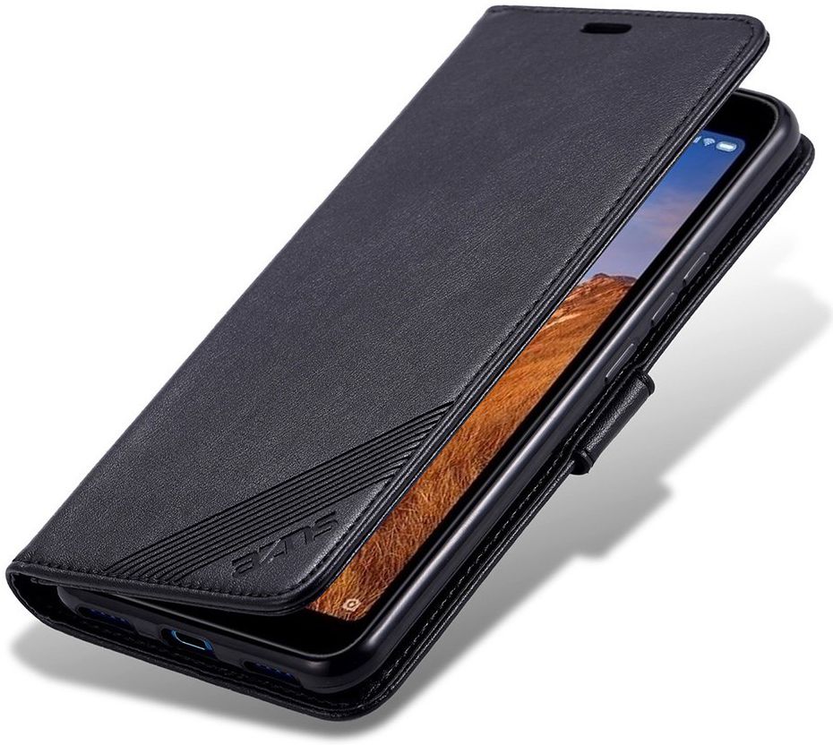AZNS Portemonnee Xiaomi Redmi 7A Hoesje Zwart afbeelding 1