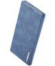 Samsung Galaxy Note 10 Plus Retro Portemonnee Bookcase Hoesje Blauw