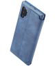 Samsung Galaxy Note 10 Plus Retro Portemonnee Bookcase Hoesje Blauw