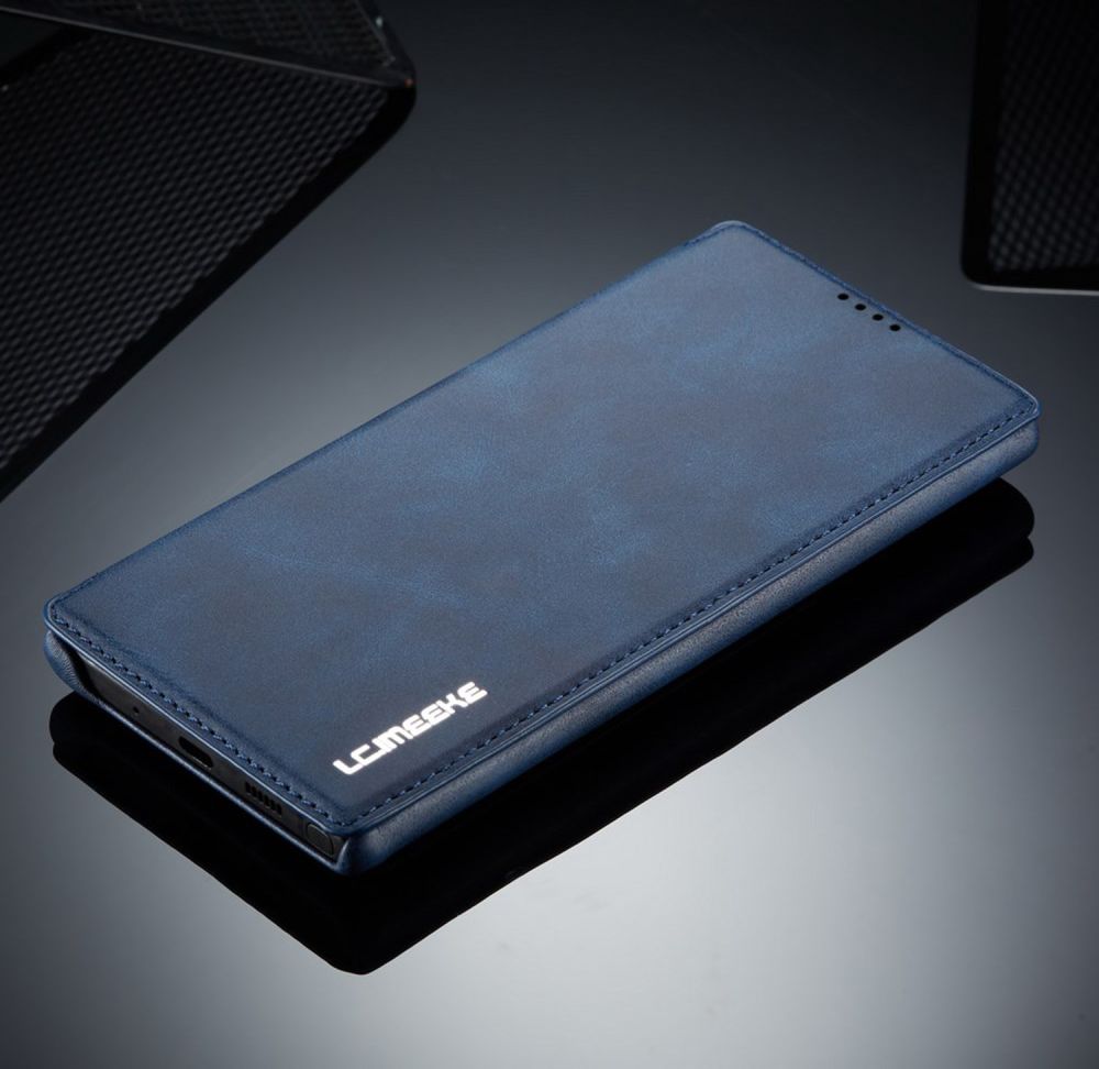 Samsung Galaxy Note 10 Plus Retro Portemonnee Bookcase Hoesje Blauw afbeelding 10