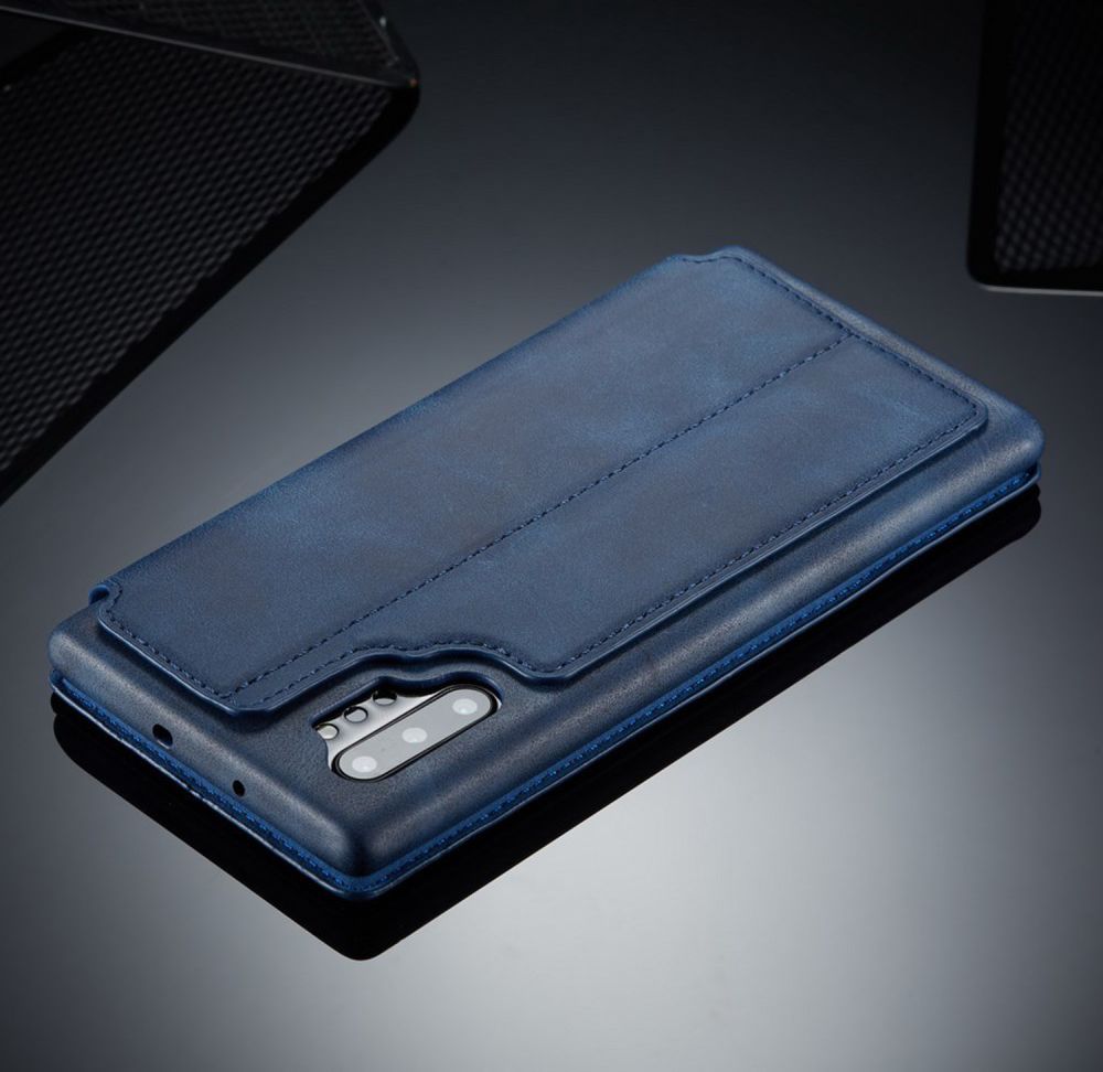 Samsung Galaxy Note 10 Plus Retro Portemonnee Bookcase Hoesje Blauw afbeelding 11