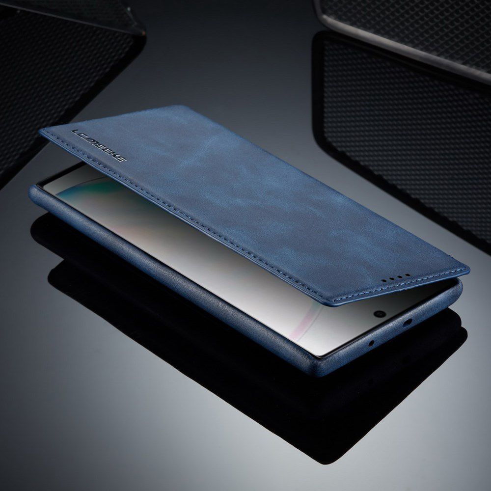 Samsung Galaxy Note 10 Plus Retro Portemonnee Bookcase Hoesje Blauw afbeelding 12