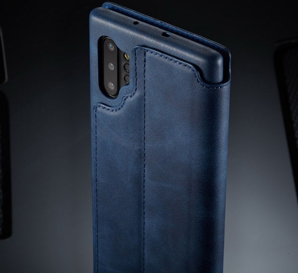 Samsung Galaxy Note 10 Plus Retro Portemonnee Bookcase Hoesje Blauw afbeelding 13