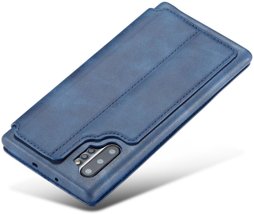 Samsung Galaxy Note 10 Plus Retro Portemonnee Bookcase Hoesje Blauw afbeelding 7