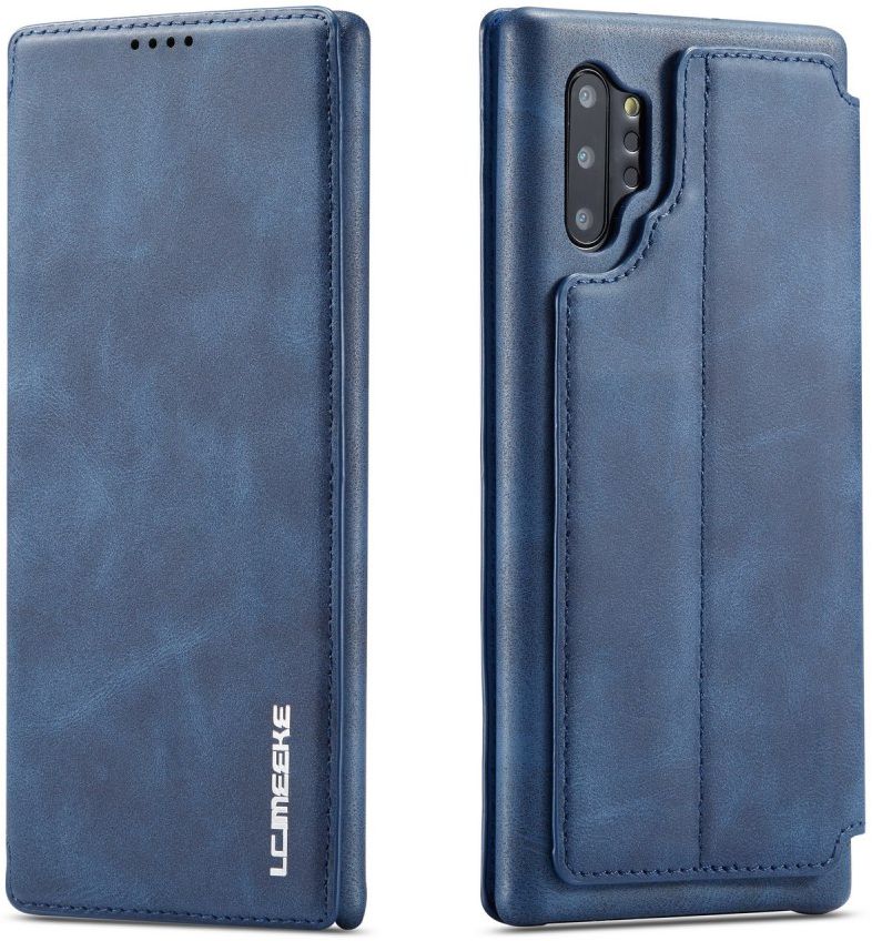 Samsung Galaxy Note 10 Plus Retro Portemonnee Bookcase Hoesje Blauw afbeelding 8