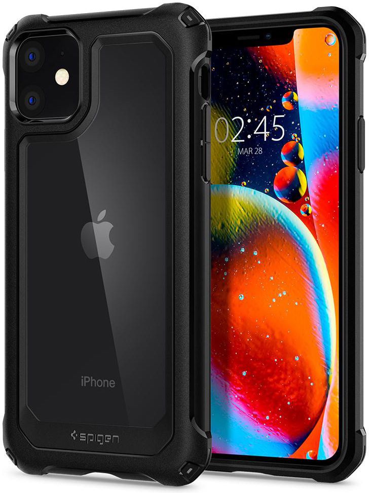 Spigen Gauntlet Apple iPhone 11 Hoesje Carbon Zwart afbeelding 1