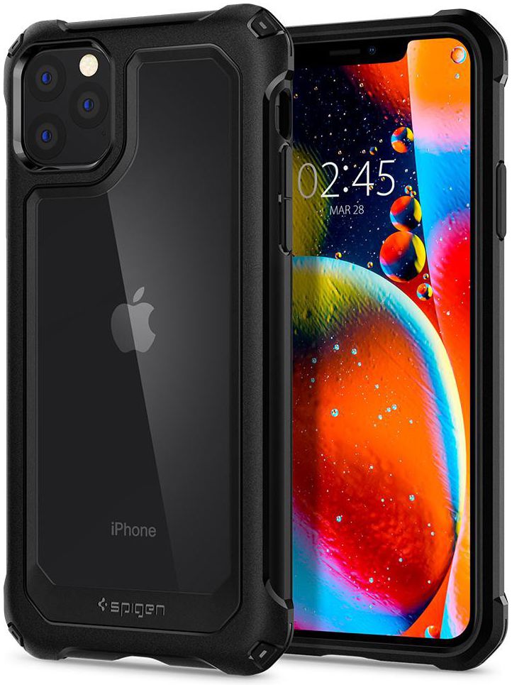 Spigen Gauntlet Apple iPhone 11 Pro Max Hoesje Carbon Zwart afbeelding 1