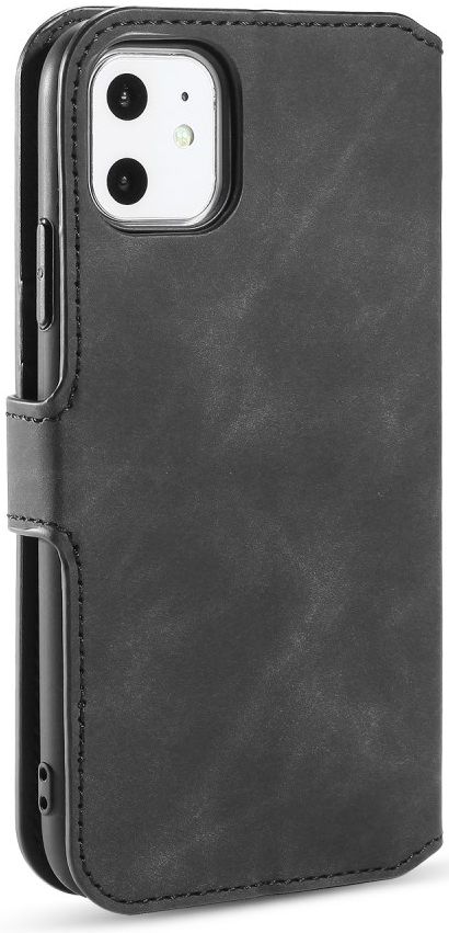 DG Ming Retro Portemonnee Apple iPhone 11 Hoesje Zwart afbeelding 6