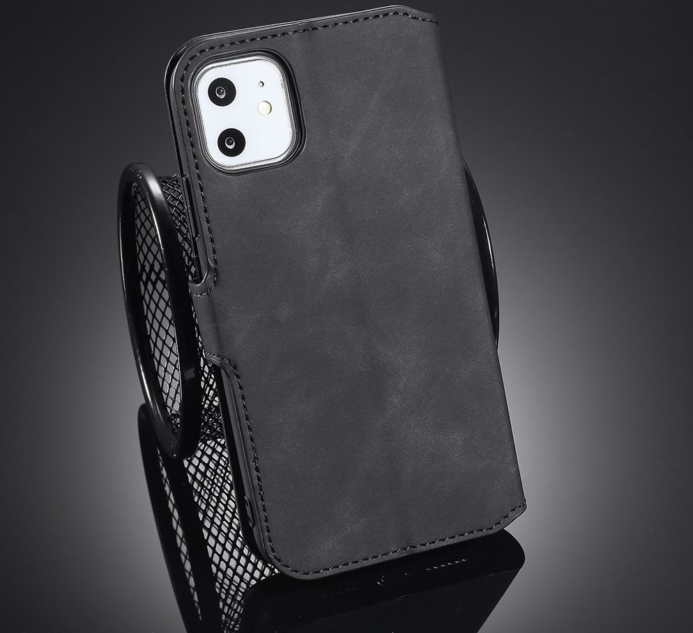 DG Ming Retro Portemonnee Apple iPhone 11 Hoesje Zwart afbeelding 9