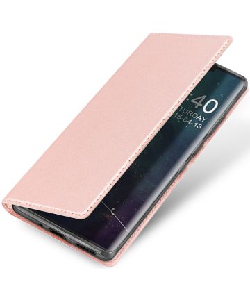 Dux Ducis Skin Pro Series Huawei Mate 30 Pro Flip Hoesje Roze Goud Hoesjes