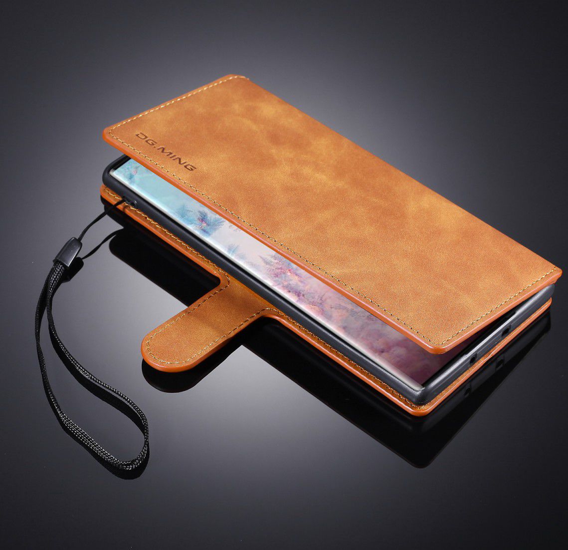 DG Ming Retro Portemonnee Samsung Galaxy Note 10 Plus Hoesje Bruin afbeelding 13