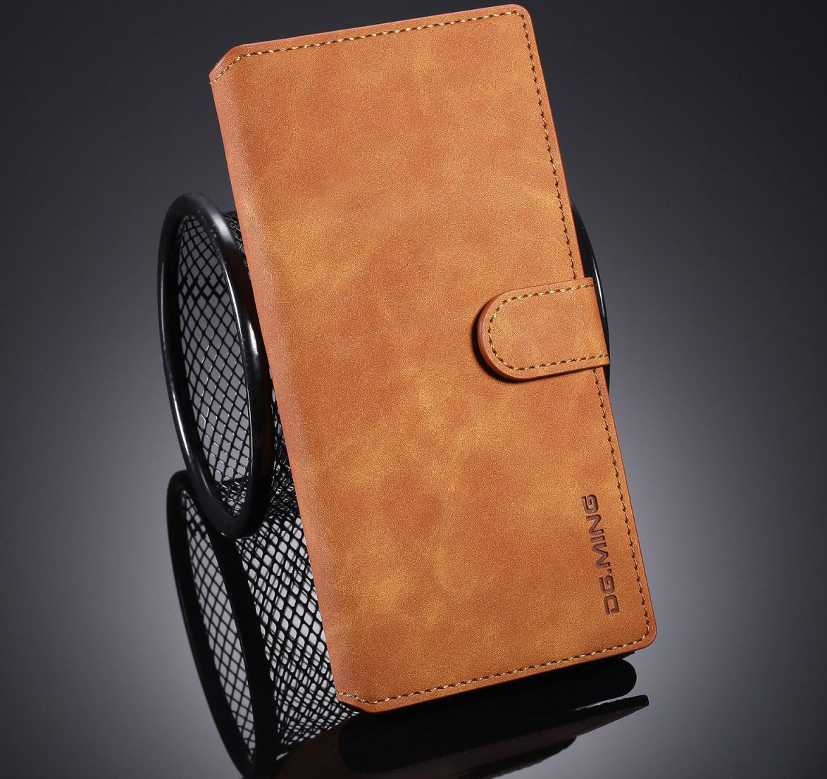 DG Ming Retro Portemonnee Samsung Galaxy Note 10 Plus Hoesje Bruin afbeelding 9