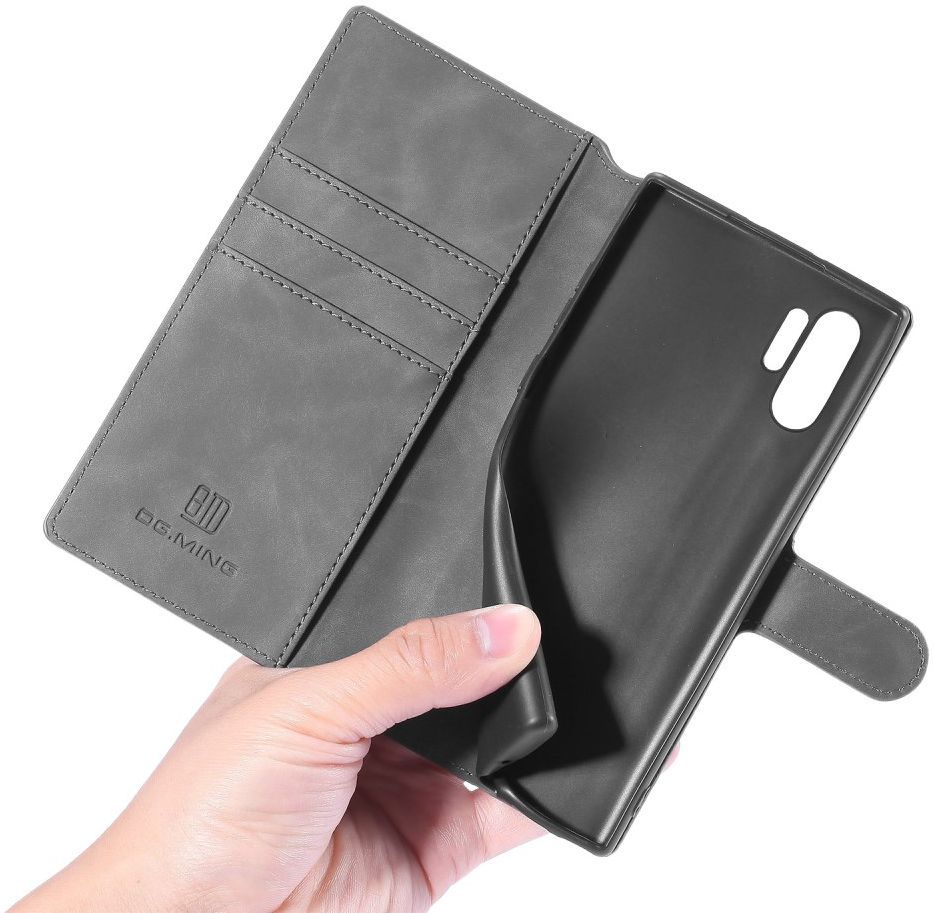DG Ming Retro Portemonnee Samsung Galaxy Note 10 Plus Hoesje Grijs afbeelding 4