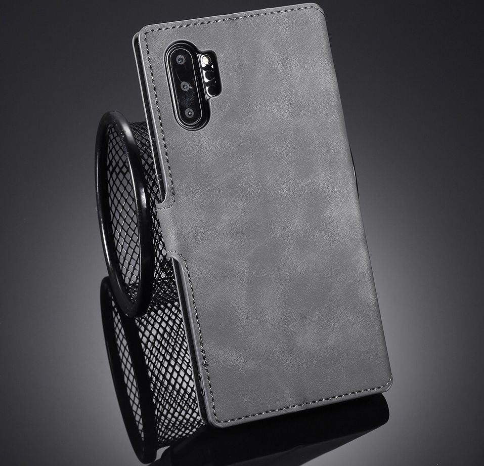 DG Ming Retro Portemonnee Samsung Galaxy Note 10 Plus Hoesje Grijs afbeelding 10