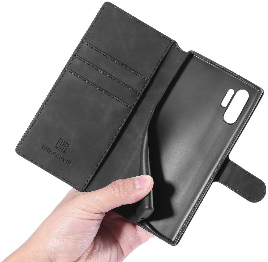 DG Ming Retro Portemonnee Samsung Galaxy Note 10 Plus Hoesje Zwart afbeelding 4