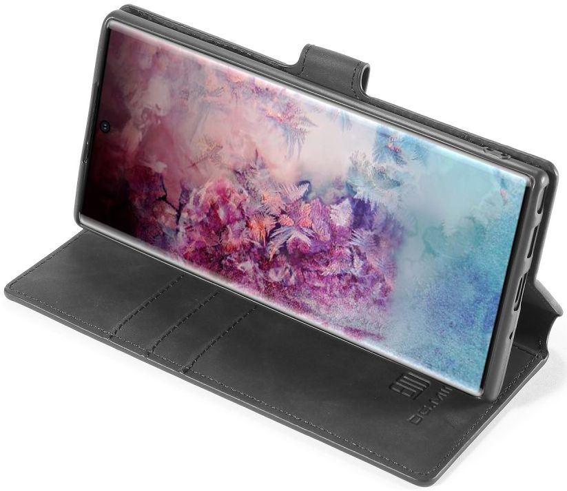 DG Ming Retro Portemonnee Samsung Galaxy Note 10 Plus Hoesje Zwart afbeelding 2