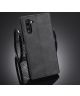 DG Ming Retro Portemonnee Samsung Galaxy Note 10 Hoesje Zwart