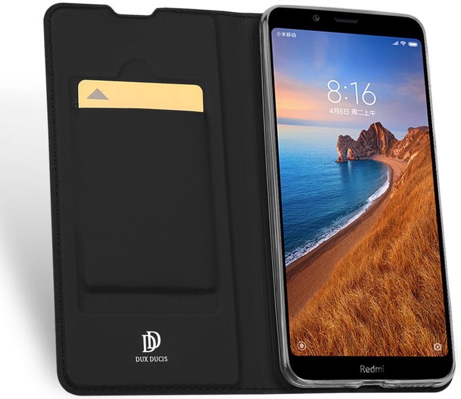 Dux Ducis Skin Pro Series Xiaomi Redmi 7A Flip Hoesje Zwart afbeelding 2