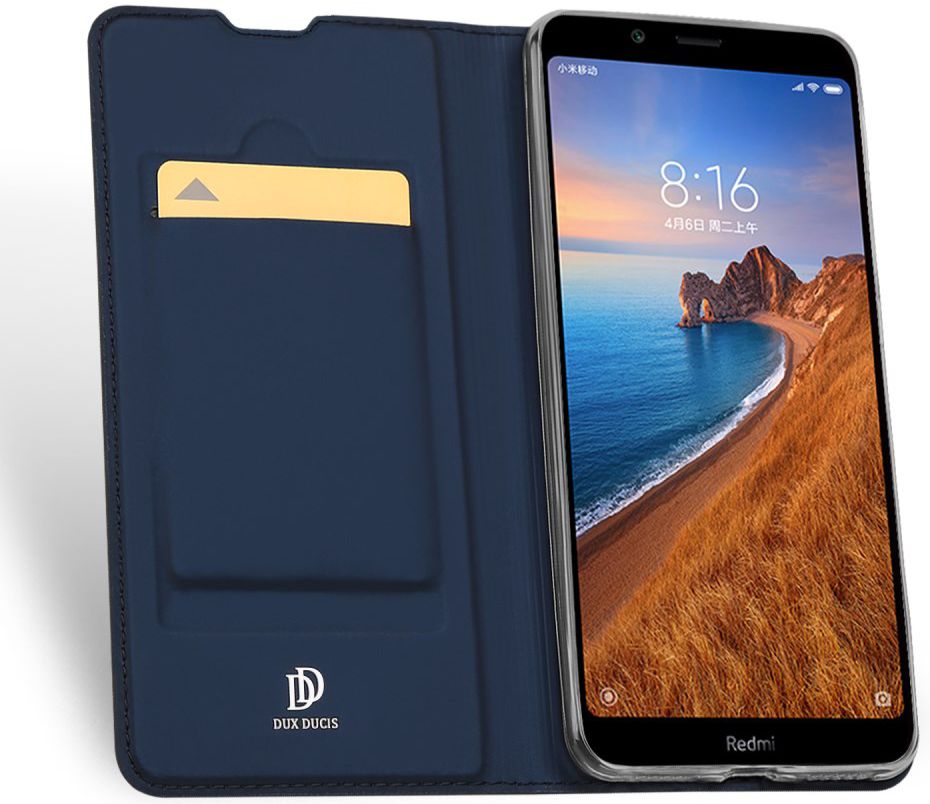 Dux Ducis Skin Pro Series Xiaomi Redmi 7A Flip Hoesje Blauw afbeelding 2