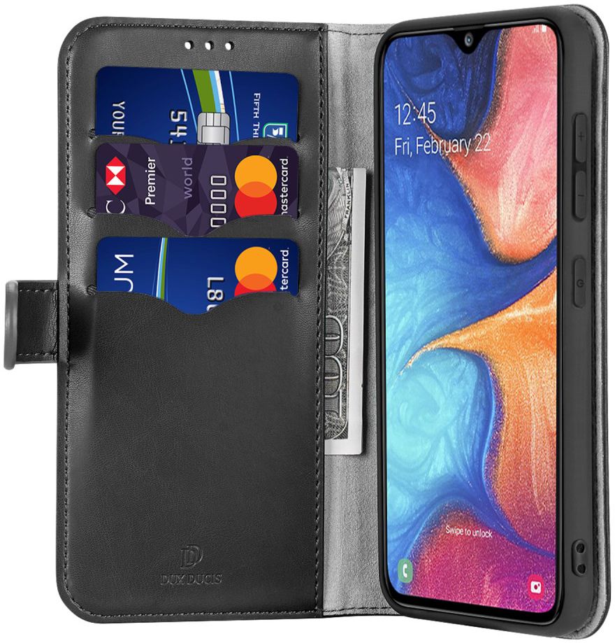 Dux Ducis Kado Series Samsung Galaxy A40 Portemonnee Hoesje Zwart afbeelding 1