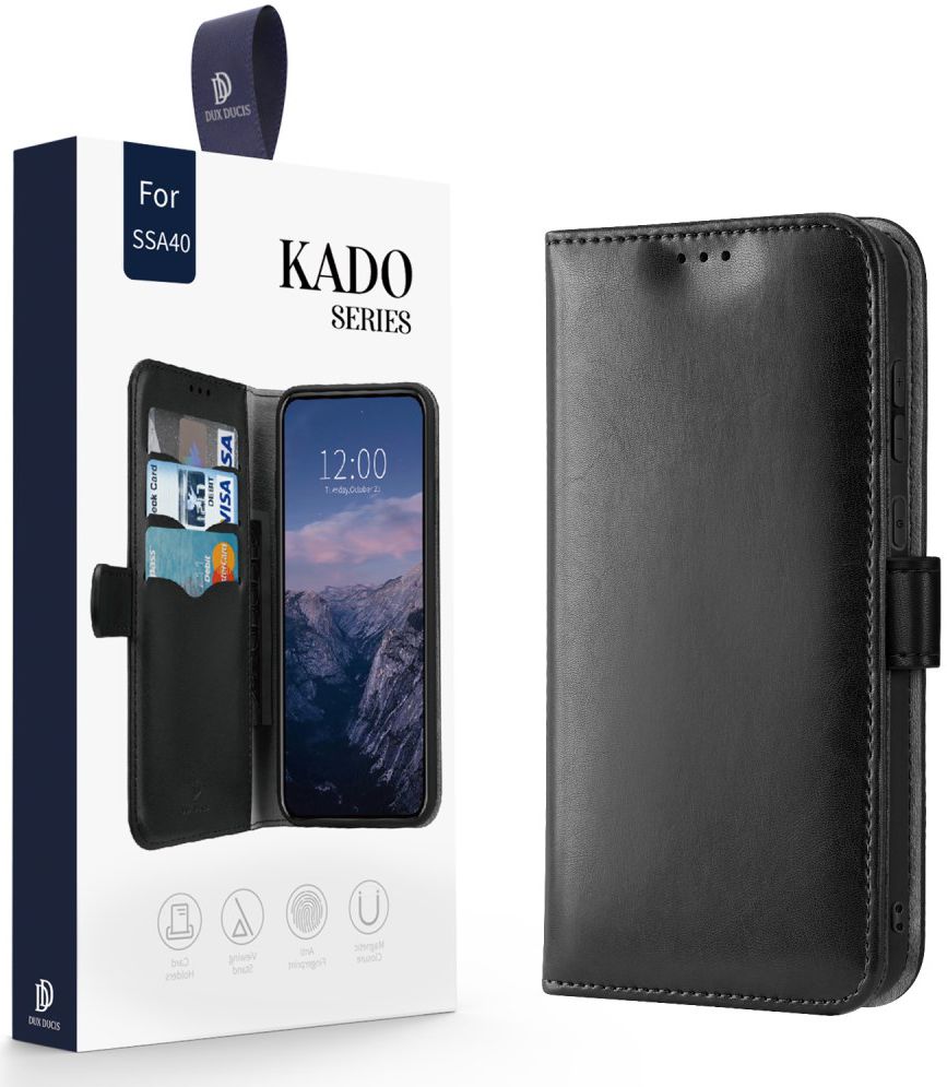 Dux Ducis Kado Series Samsung Galaxy A40 Portemonnee Hoesje Zwart afbeelding 3
